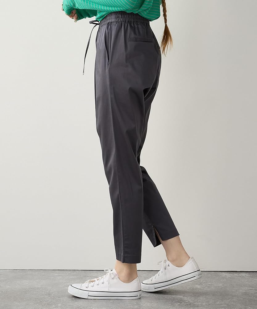 Amazon | [ルスークホリデー] タックテーパードパンツ レディス